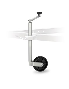 Servotimone per rimorchi e roulotte, ruota piena Ø 160 mm 2