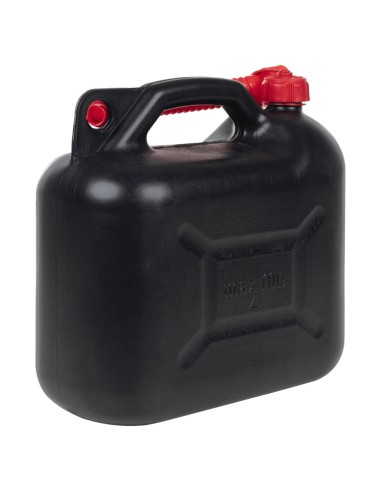 Taniche Carburante Beccuccio Flessibile 3 pz Nero 10 L Plastica