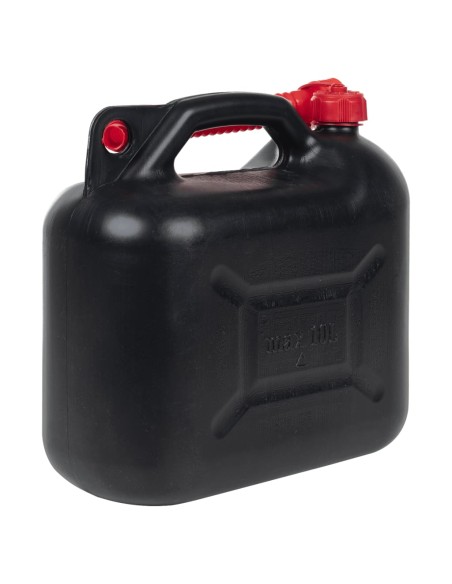 Taniche Carburante Beccuccio Flessibile 3 pz Nero 10 L Plastica