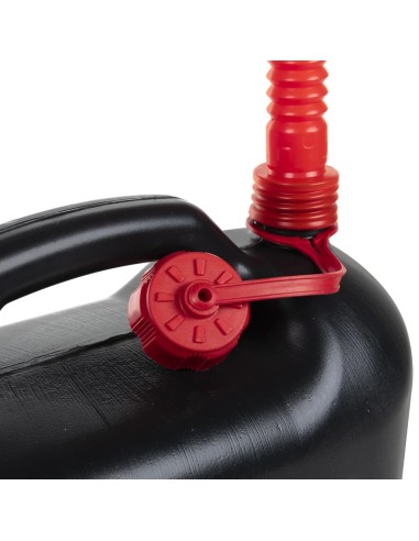 Taniche Carburante Beccuccio Flessibile 3 pz Nero 10 L Plastica