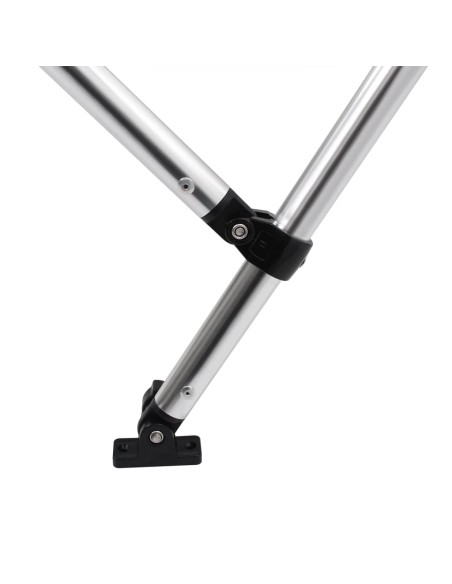 Bimini di Prua con Tendalino 3 Archi Grigio 183x196x137 cm