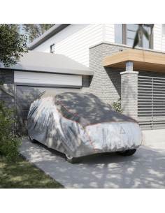 Telo Copriauto per Fuoristrada Antigrandine XL Grigio e Argento