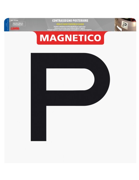 Contrassegno per esercitazioni guida, magnetico - Posteriore