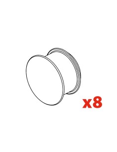 Set 8 tappi per foro Ø 10 mm per piede Evos