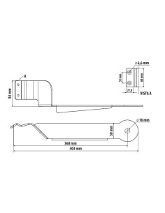 Staffa per antenna CB - Attacco montante - compatibile per  Renault T (06/13 ) 2