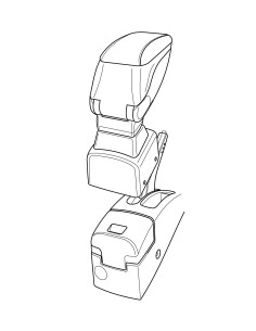 Attacco bracciolo - compatibile per  Nissan Note (03/06 09/13)