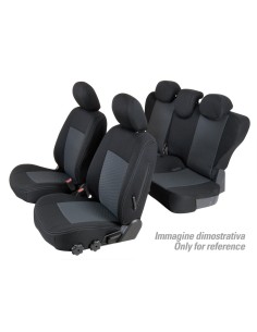 Set coprisedili Superior - Nero/Grigio - compatibile per Renault Express (06/21 ) 2