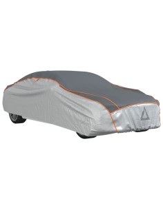 Telo Copriauto per Berlina Antigrandine XXL Grigio e Argento 2