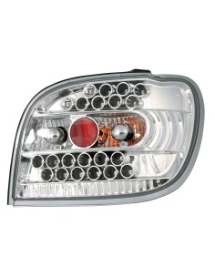 Coppia fanali posteriori LED - compatibile per  Toyota Yaris (4/99 12/05) - Cromo