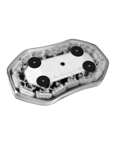 Barra lampeggiante arancio a 64 led, 10/30V - Base magnetica 2