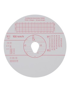 Original Kienzle, set 100 pz dischi tachigrafo omologati - 100 Km/h 2