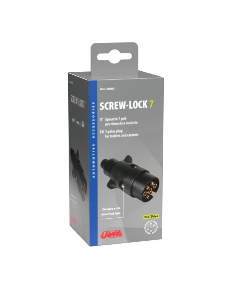 Spinotto 7 poli, chiusura a vite