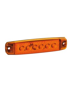 Set 20 pz, luce ingombro - 6 Led - 12/24V - Arancio