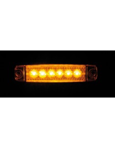 Set 20 pz, luce ingombro - 6 Led - 12/24V - Arancio 2