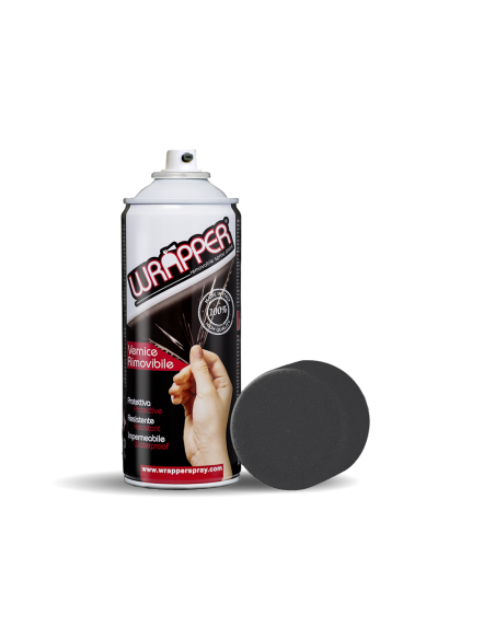 Wrapper, pellicola spray rimovibile, 400 ml - Nero metallizzato