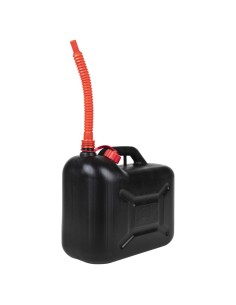 Taniche Carburante Beccuccio Flessibile 3 pz Nere 20 L Plastica