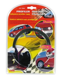Profiler, nastro adesivo cromato per profilature - 4 m - 7 mm