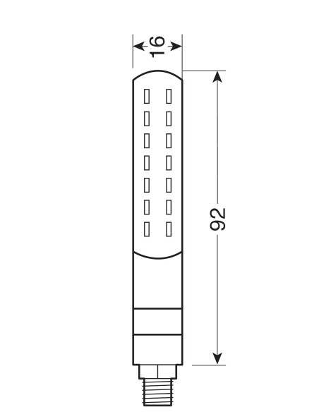 Line SQ Front, indicatori di direzione a led sequenziale e luce di posizione anteriori - 12V LED