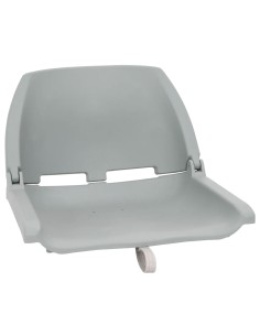 Set Sedile Barca Pieghevole 4pz Senza Cuscino Grigio 48x51x41cm