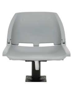 Set Sedile Barca Pieghevole 4pz Senza Cuscino Grigio 48x51x41cm 2