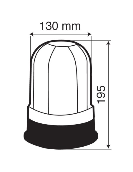 RH-1, luce di segnalazione alogena, 12/24V