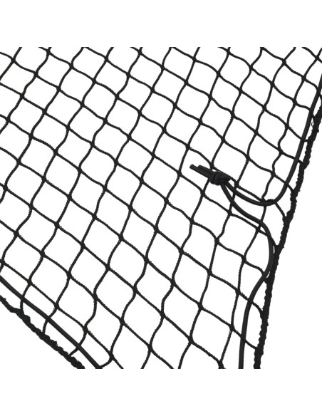 Rete per Rimorchio con Corda Elastica Nero 4x4 m in PP