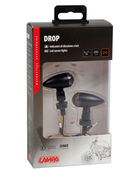 Drop, indicatori direzione a Led - Nero