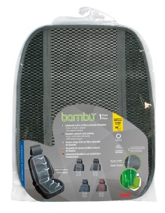 Bambù, schienale estivo in fibra naturale di bambù - Grigio 2