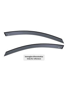Set deflettori aria anteriori ad incastro, tipo lungo - compatibile per Bmw X6 (E71) (06/08 11/14)  - Bmw X6 (F16) (12/14 08/19)