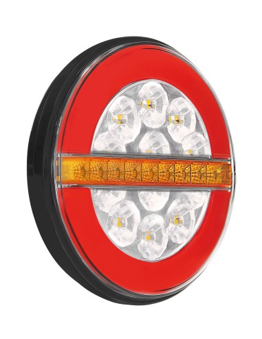 Dynamic O-Led, Fanale retromarcia, 3 funzioni, 12/24V - Sinistro