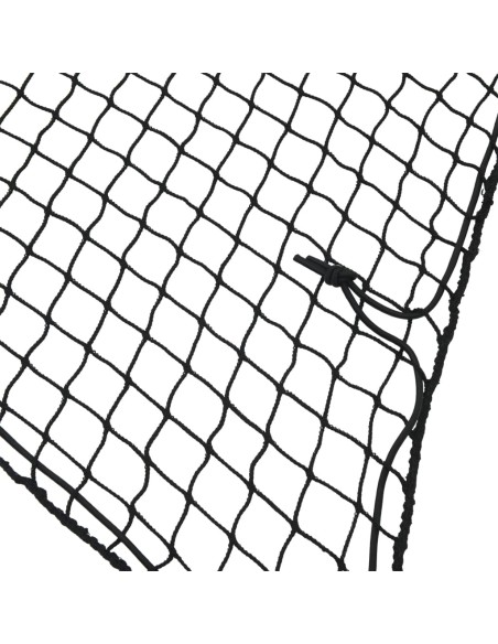 Rete per Rimorchio con Corda Elastica Nero 3x1,65 m in PP