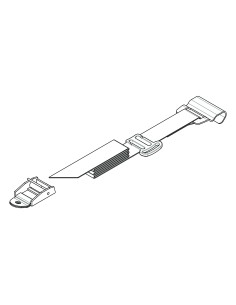 Set 2 cinghie posizioni 1 e 3 per porta bici posteriori