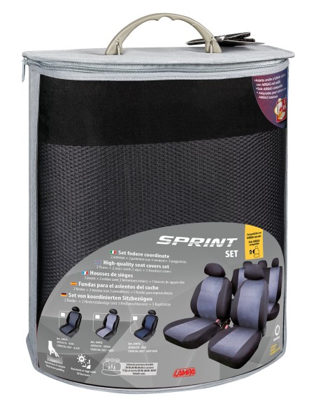 Sprint, set fodere coordinate - Antracite