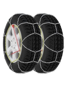Catene da Neve per Pneumatici 2 pz 9 mm KN80