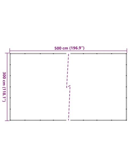Rete per Container in HDPE 3x5 m Nera