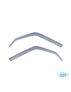 Set deflettori aria anteriori ad incastro, tipo lungo - compatibile per Nissan Patrol GR (01/97 12/09)
