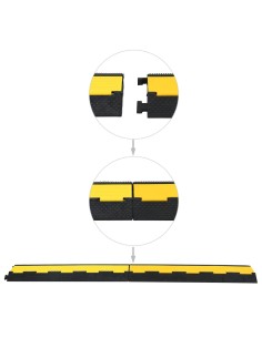 Dosso Passacavi 2 Canali in Gomma 101,5 cm 2