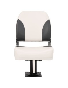 Set Sedile Barca Pieghevole 2pz Schienale Basso con Cinghia 2