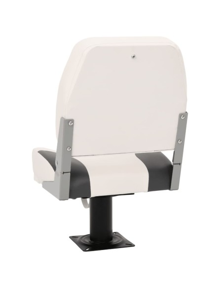 Set Sedile Barca Pieghevole 2pz Schienale Basso con Cinghia