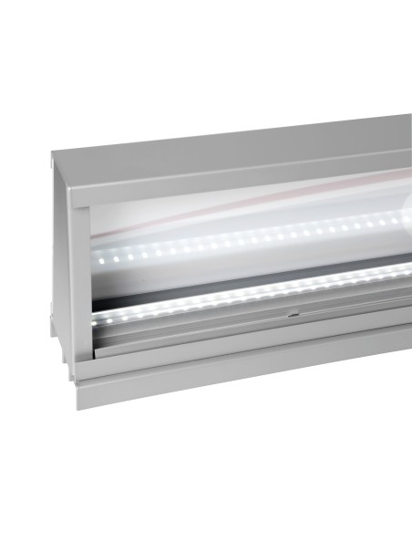 Testata slim retroilluminata, 230V - Argento