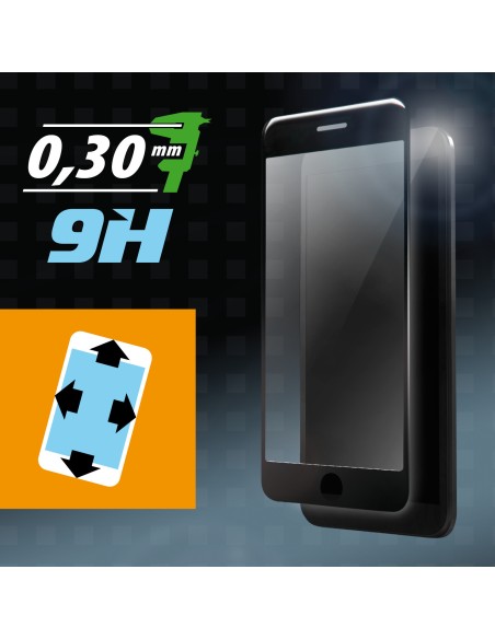 Phantom, vetro temperato protettivo da bordo a bordo - Apple iPhone 6 / 6s - Glossy Black