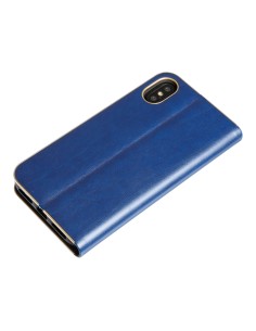 Club, cover a libro in Skeentex - Apple iPhone X - Blu/Oro 2