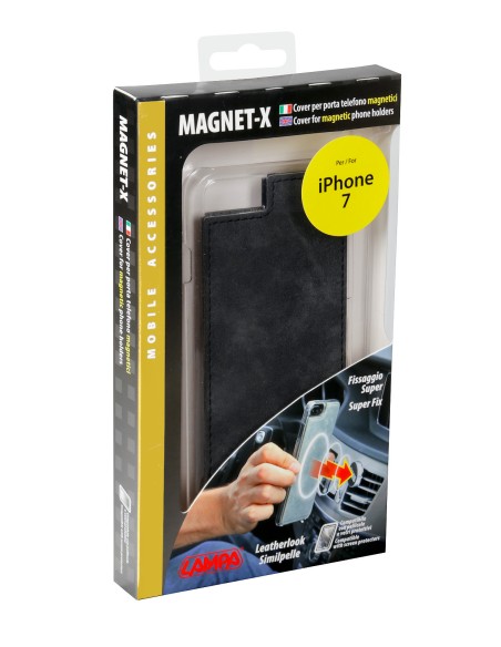 Magnet-X, cover per porta telefono magnetici - Apple iPhone 7 / 8 - Antracite