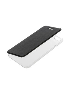 Clear Back, cover trasparente con sportello protettivo - Apple iPhone 6 / 6s - Nero