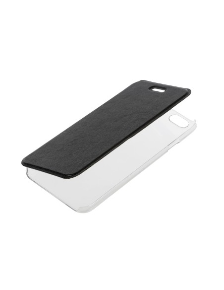 Clear Back, cover trasparente con sportello protettivo - Apple iPhone 6 / 6s - Nero