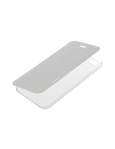 Clear Back, cover trasparente con sportello protettivo - Apple iPhone 6 / 6s - Argento