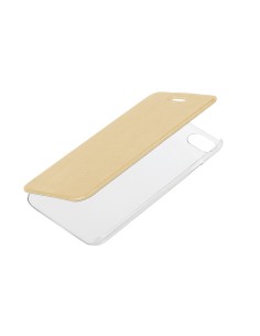 Clear Back, cover trasparente con sportello protettivo - Apple iPhone 7 / 8 - Oro