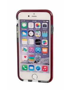Alpha Guard, cover ultra protettiva anti-shock flessibile - Apple iPhone 6 / 6s - Fumè/Rosso