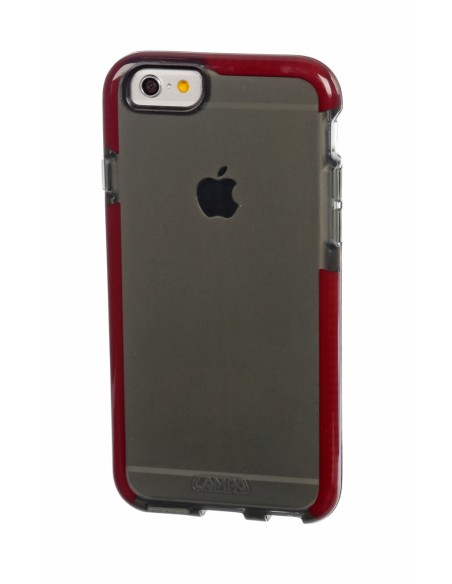 Alpha Guard, cover ultra protettiva anti-shock flessibile - Apple iPhone 6 / 6s - Fumè/Rosso