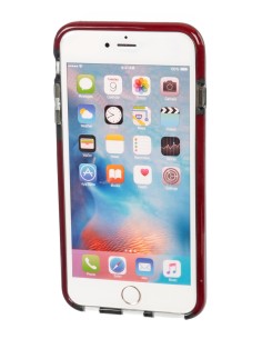 Alpha Guard, cover ultra protettiva anti-shock flessibile - Apple iPhone 6 Plus / 6s Plus - Fumè/Rosso